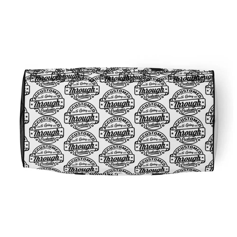Accustomed To Going Through Customs Stamp Duffle Bag