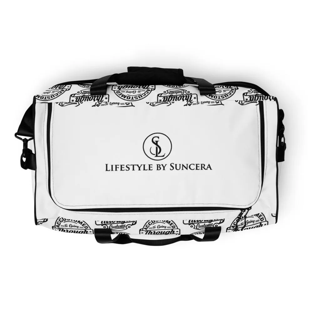 Accustomed To Going Through Customs Stamp Duffle Bag