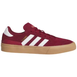 Adidas Busenitz Vulc II Suede Skate Shoes | Collegiate Burgundy, Cloud White & Gold Metallic