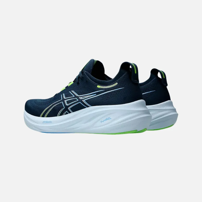 Asics Gel-Nimbus 26 Men's Running Shoes -French Blue/Electric Lime