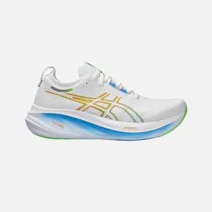 Asics GEL-NIMBUS 26 Men's Running Shoes - White/Waterscape