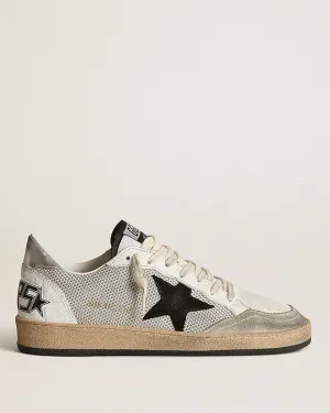 ball star suede star laminated heel - light silver/black/white/silver