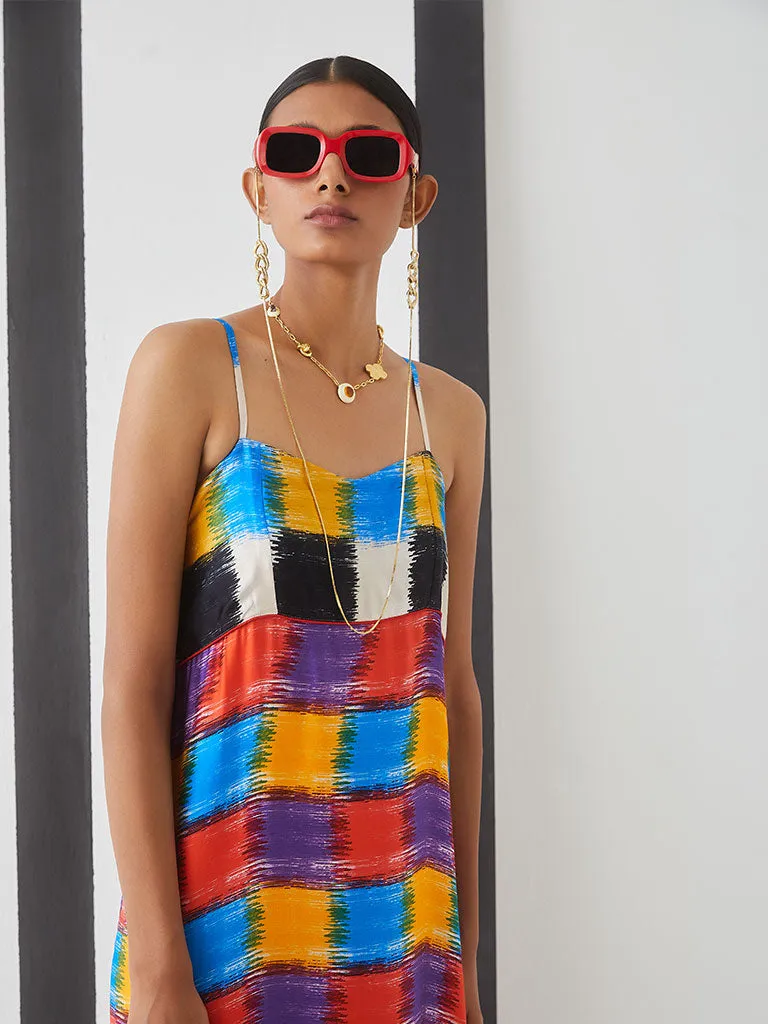Baltimore Check Slip Dress