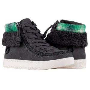 Billy Kid's Charcoal BILLY Cuff Adaptable Shoes (Easy On)