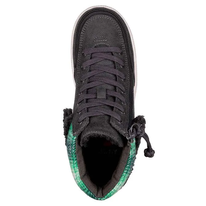 Billy Kid's Charcoal BILLY Cuff Adaptable Shoes (Easy On)