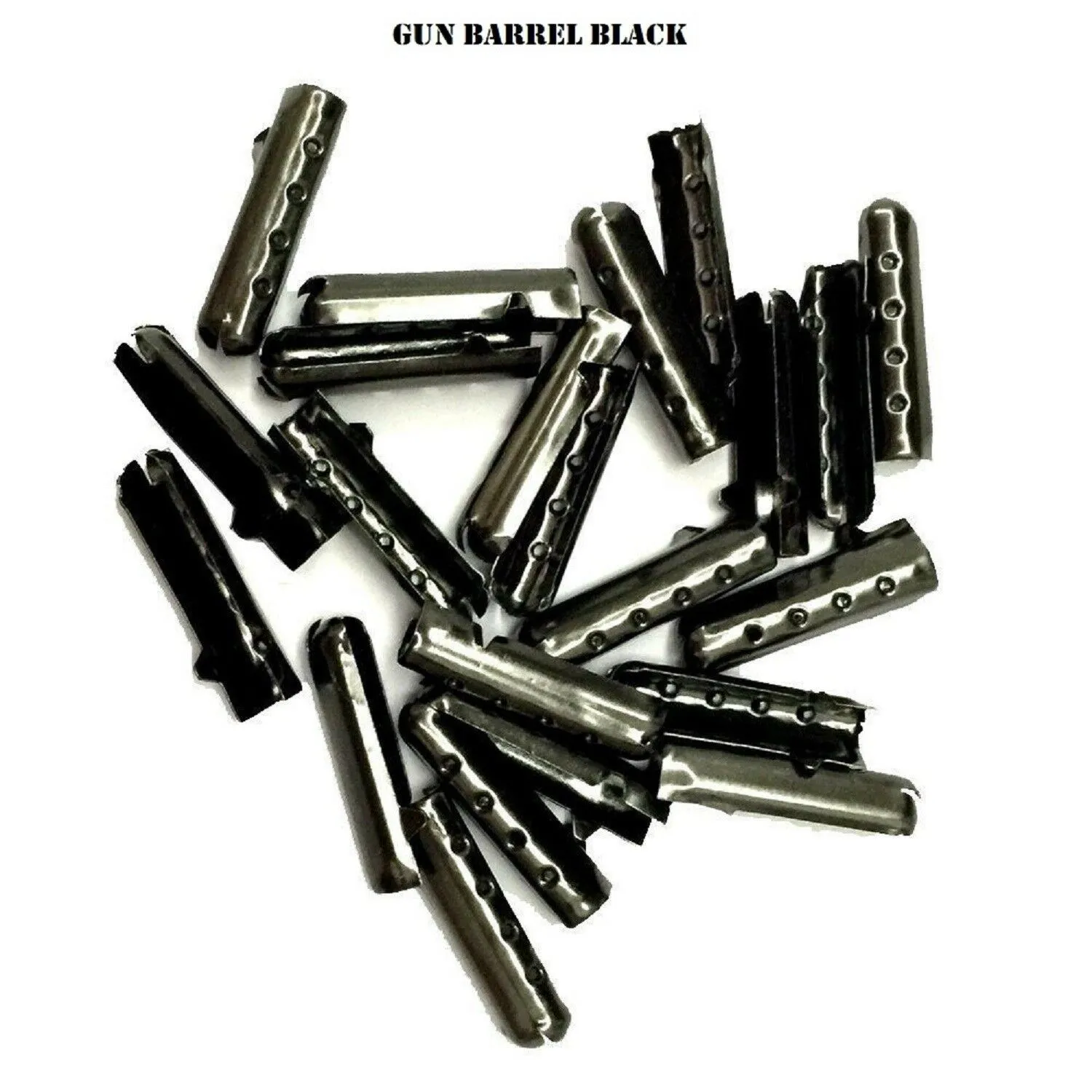 Black Flat Shoelaces Steel Tip
