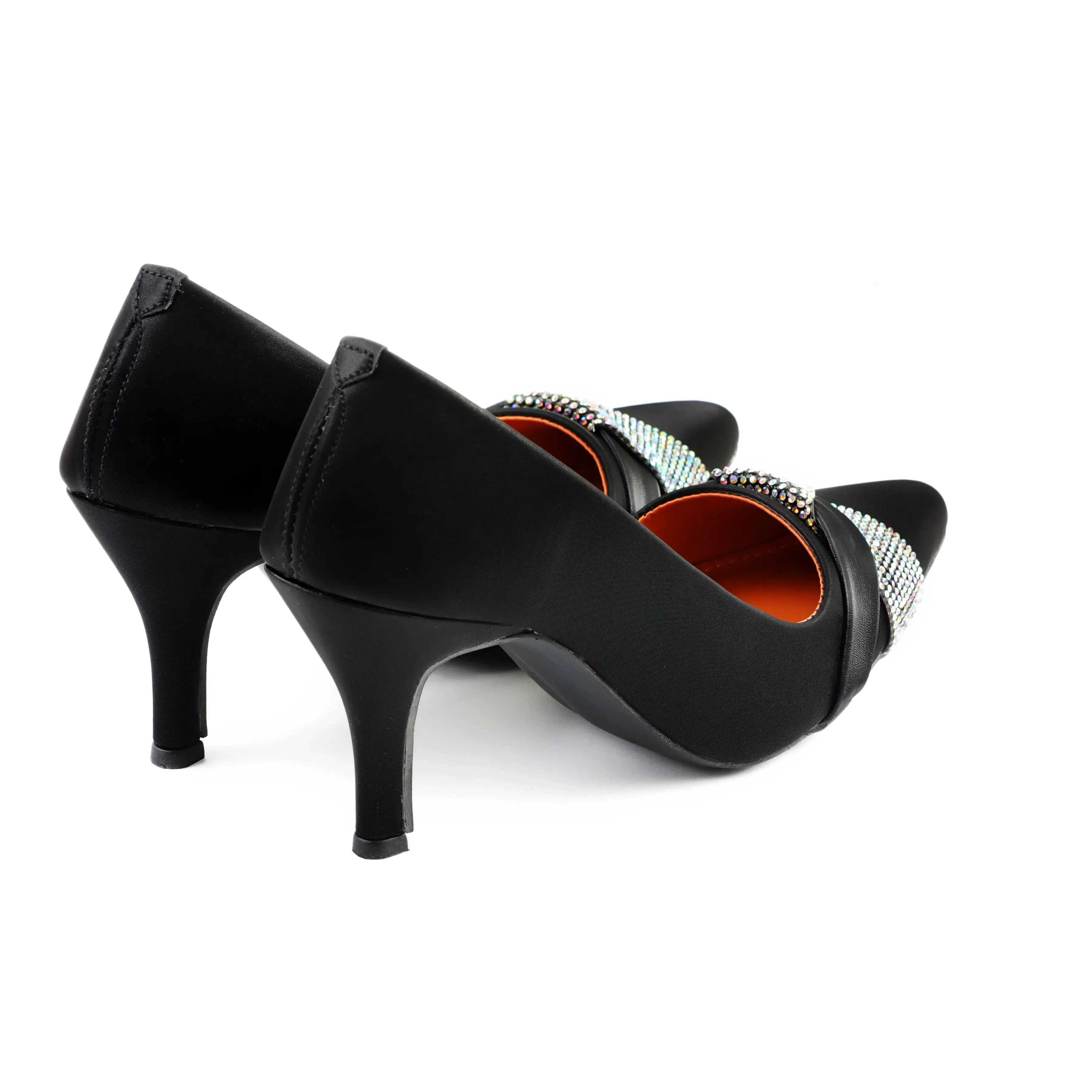 Dazzle Black Women Court Shoes
