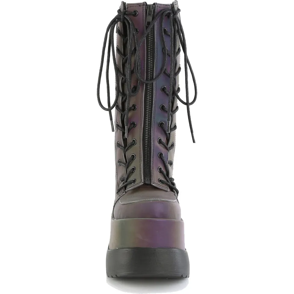 DemoniaCult VOID 118 Green Boots (UK4)