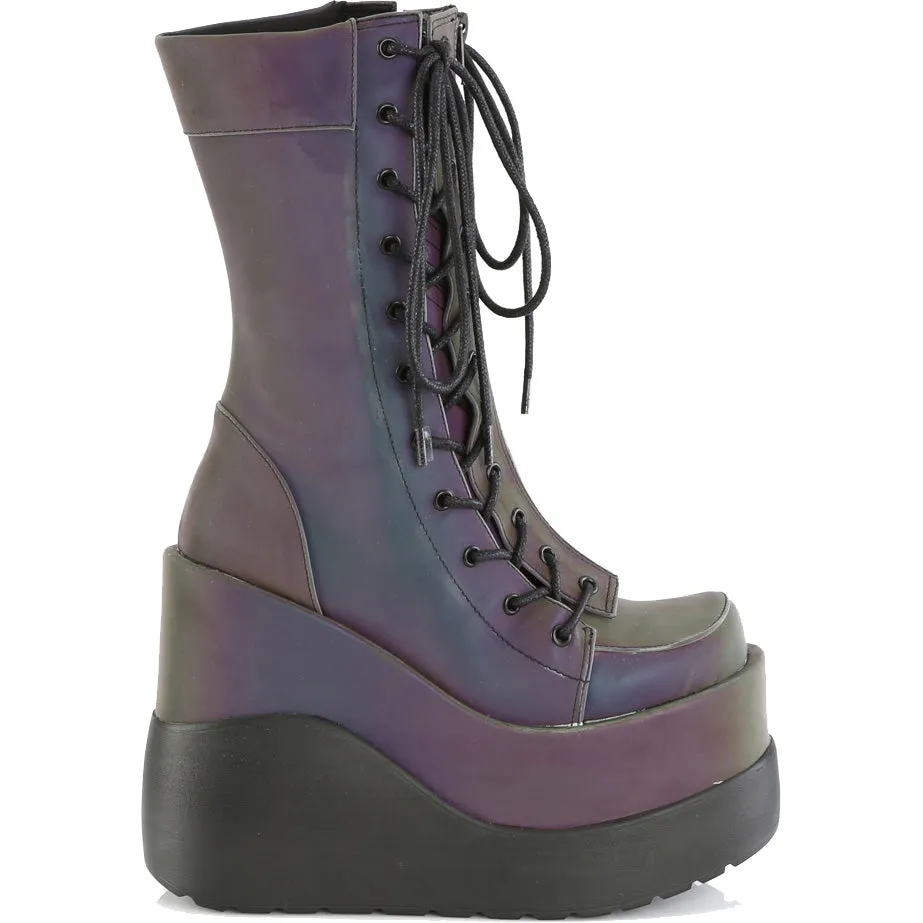 DemoniaCult VOID 118 Green Boots (UK4)