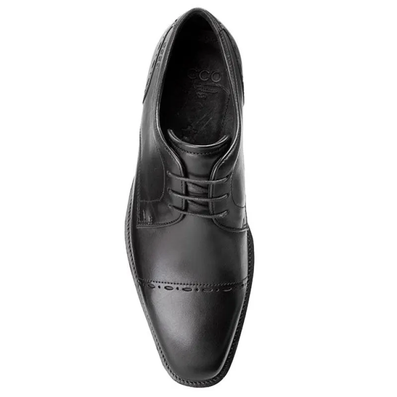 Ecco Men's 620684 Faro Black Leather Shoe