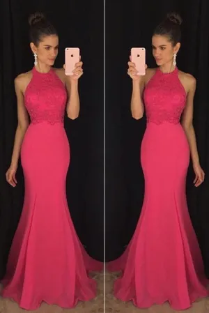 Evening Prom Dresses, Pink Mermaid Long Party Prom Dress,Formal Prom Dresses,SVD352