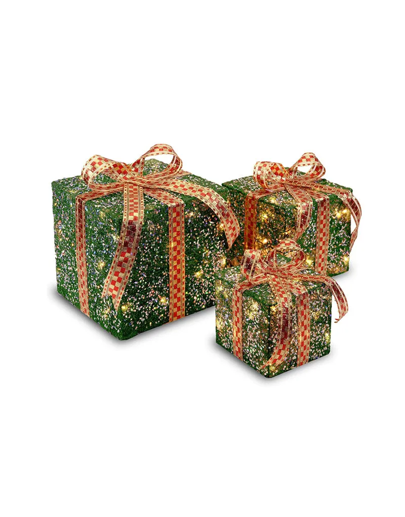 Gift Boxes with Gold Bow