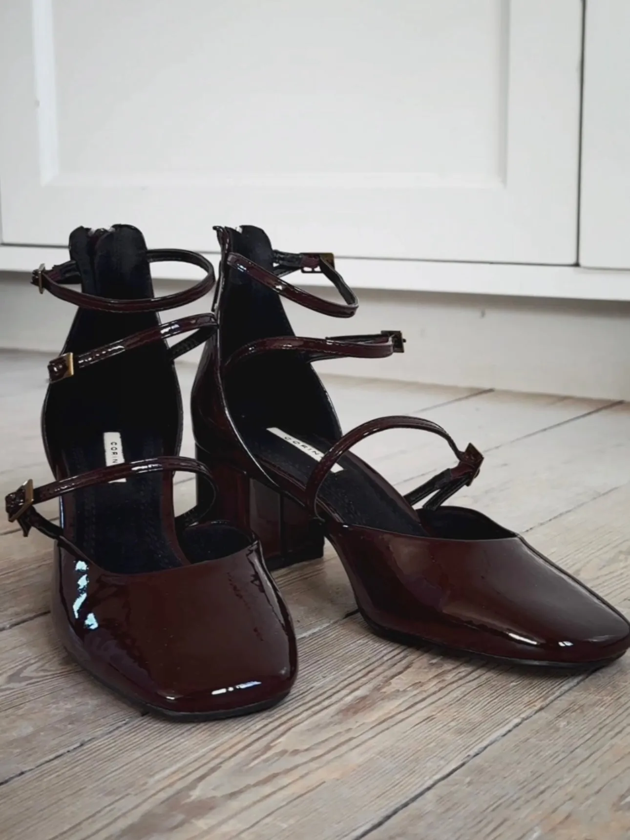 HIGH HEEL BALLERINA - BORDEAUX