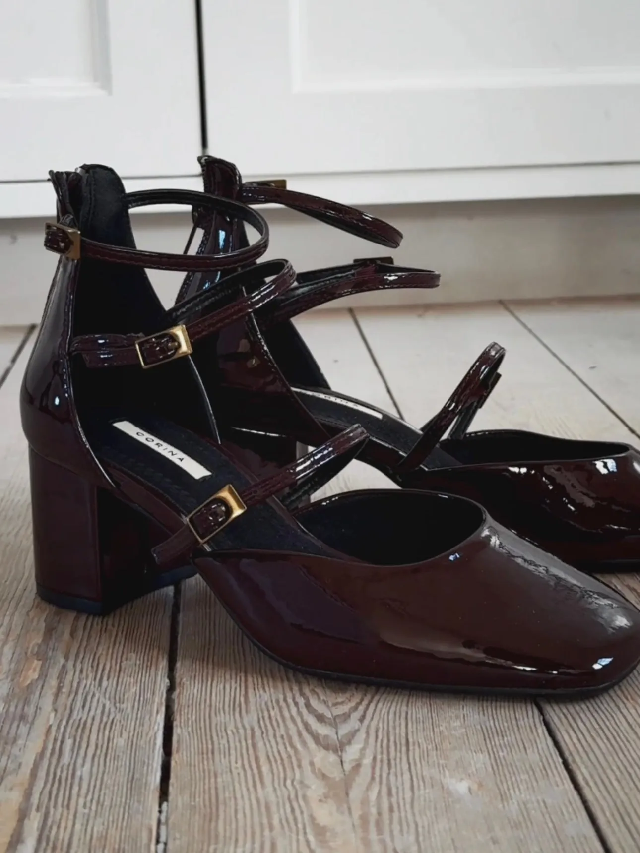 HIGH HEEL BALLERINA - BORDEAUX