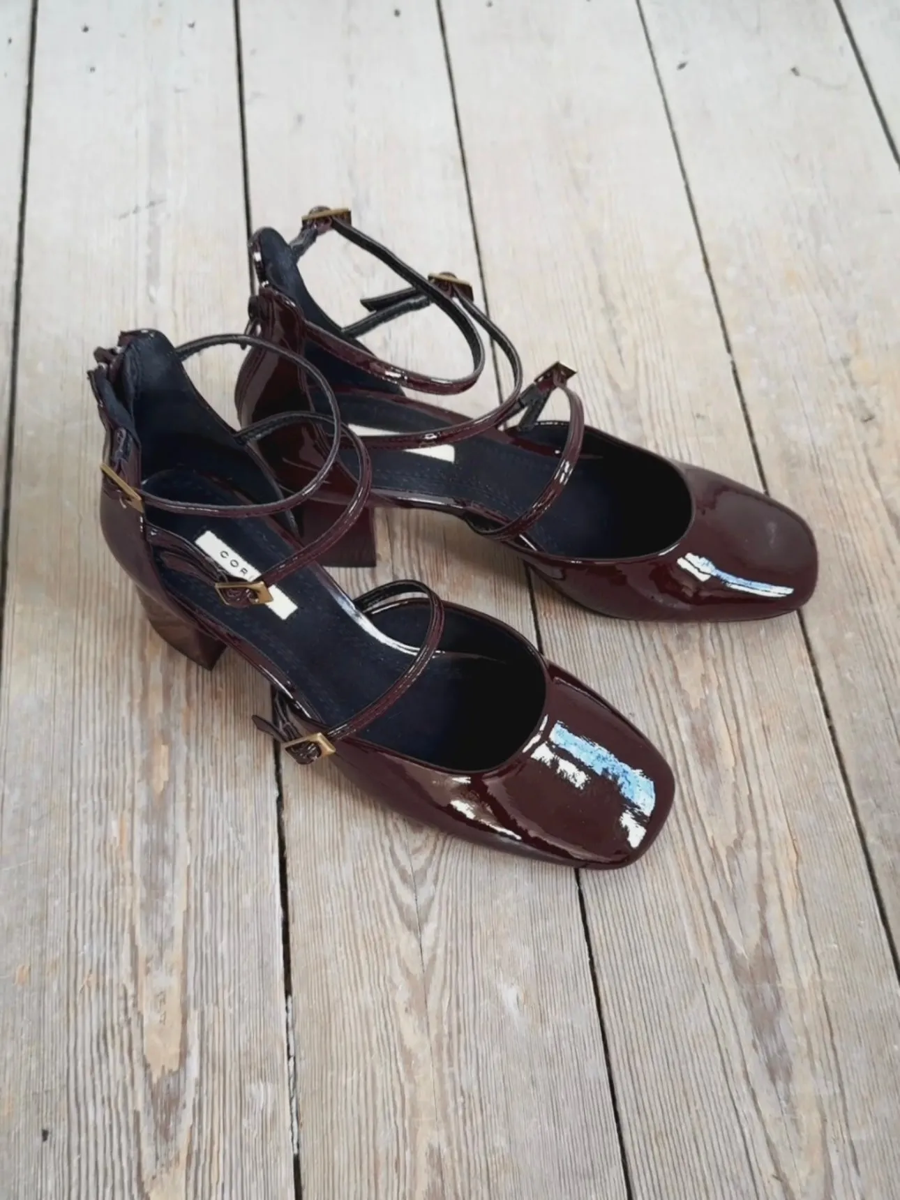 HIGH HEEL BALLERINA - BORDEAUX