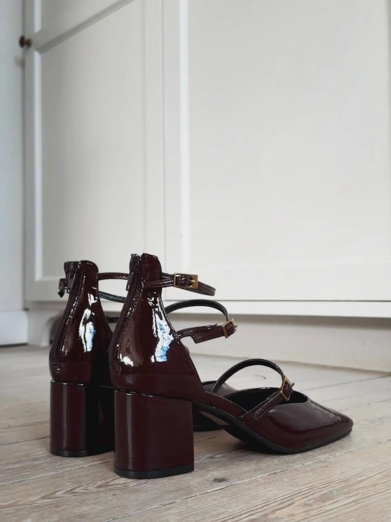 HIGH HEEL BALLERINA - BORDEAUX