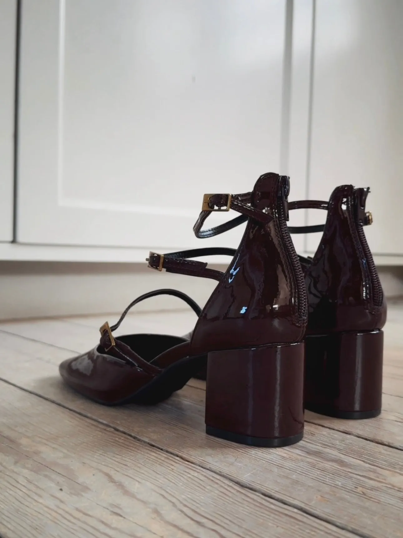 HIGH HEEL BALLERINA - BORDEAUX