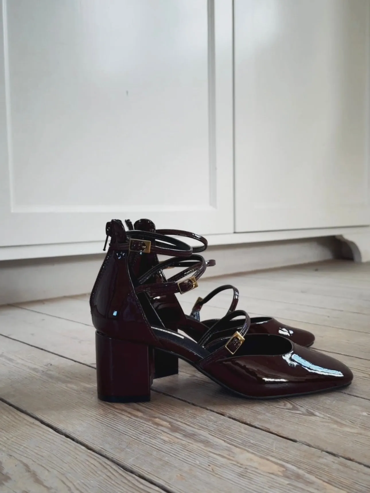 HIGH HEEL BALLERINA - BORDEAUX