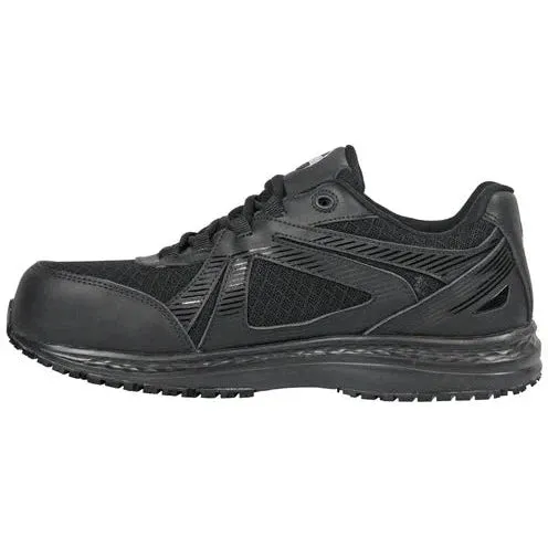 Hoss Men's Reno II Composite Toe Waterproof Slip Resistant Work Shoe - Black 10229