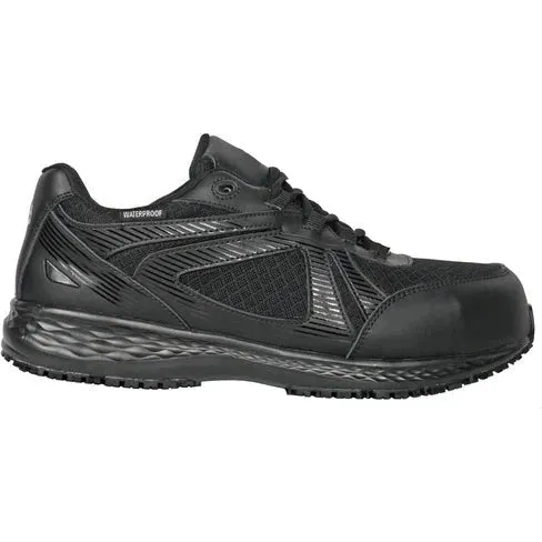 Hoss Men's Reno II Composite Toe Waterproof Slip Resistant Work Shoe - Black 10229