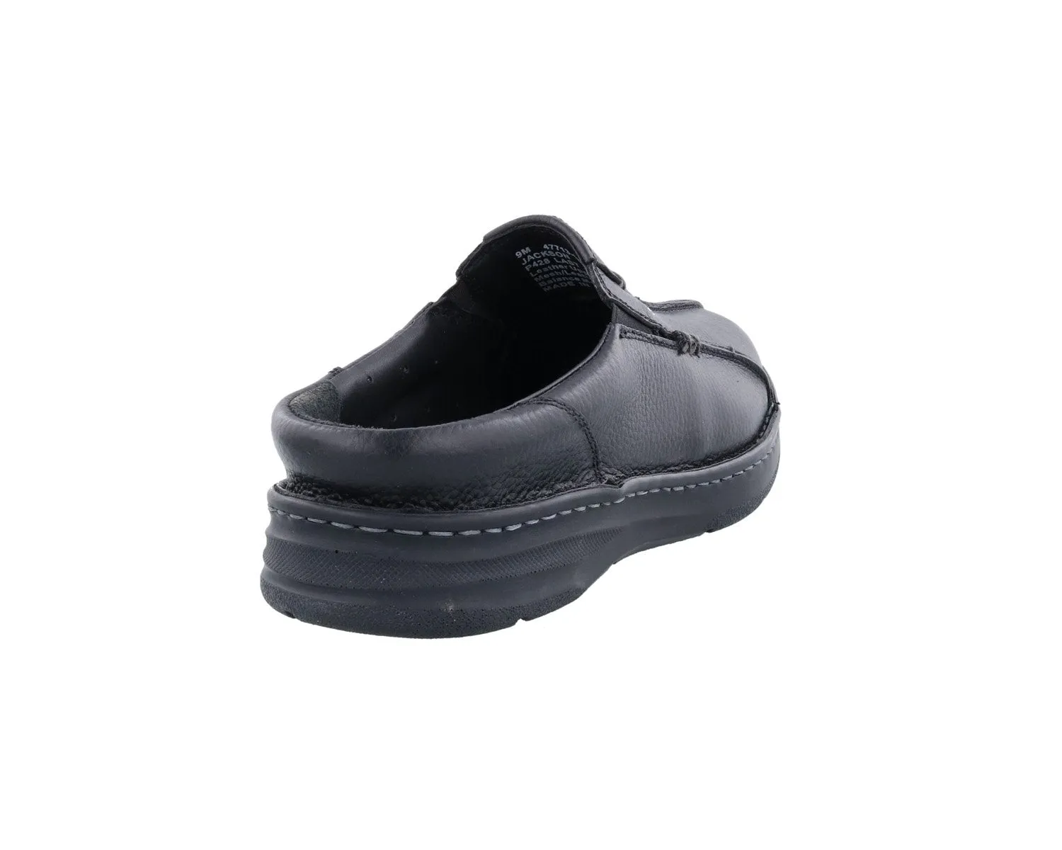 JACKSON Black Pebbled Leather