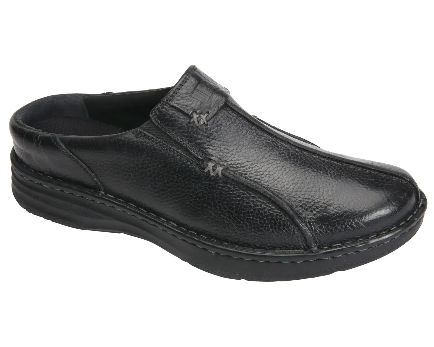 JACKSON Black Pebbled Leather