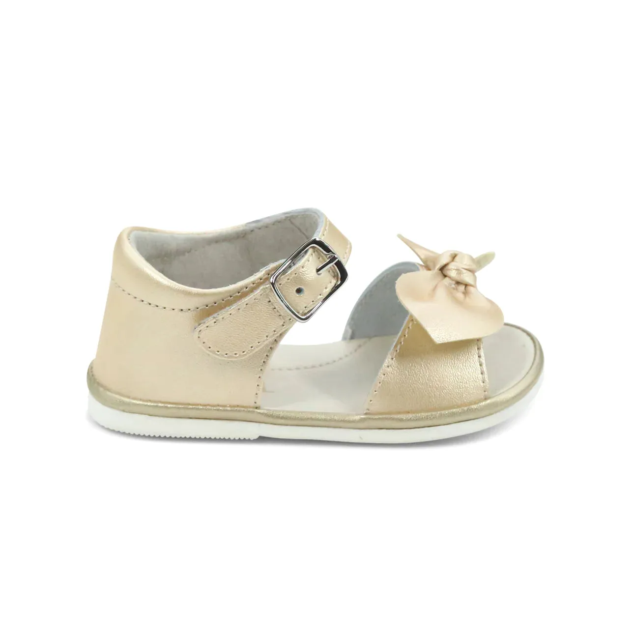 Jolie Champagne Bow Sandal