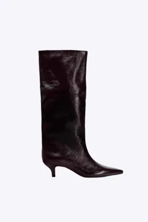 Julia - Textured Elegance Woman's Knee High Boots