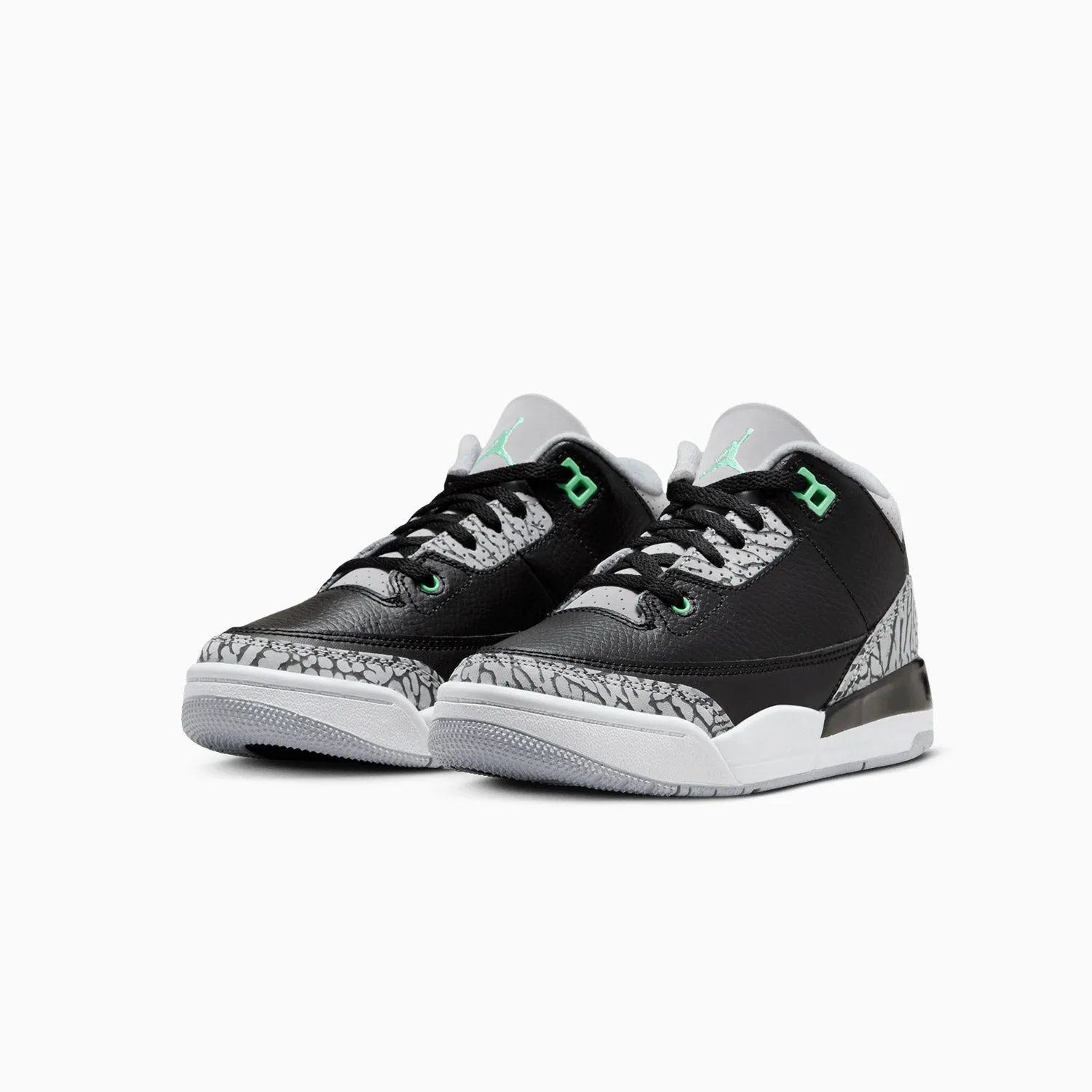 Kid's Jordan 3 Retro "Green Glow" Pre School