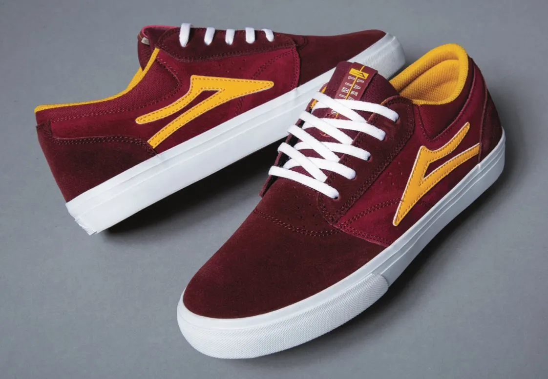 Lakai Griffin Skate Shoes - Burgundy/Cardinal