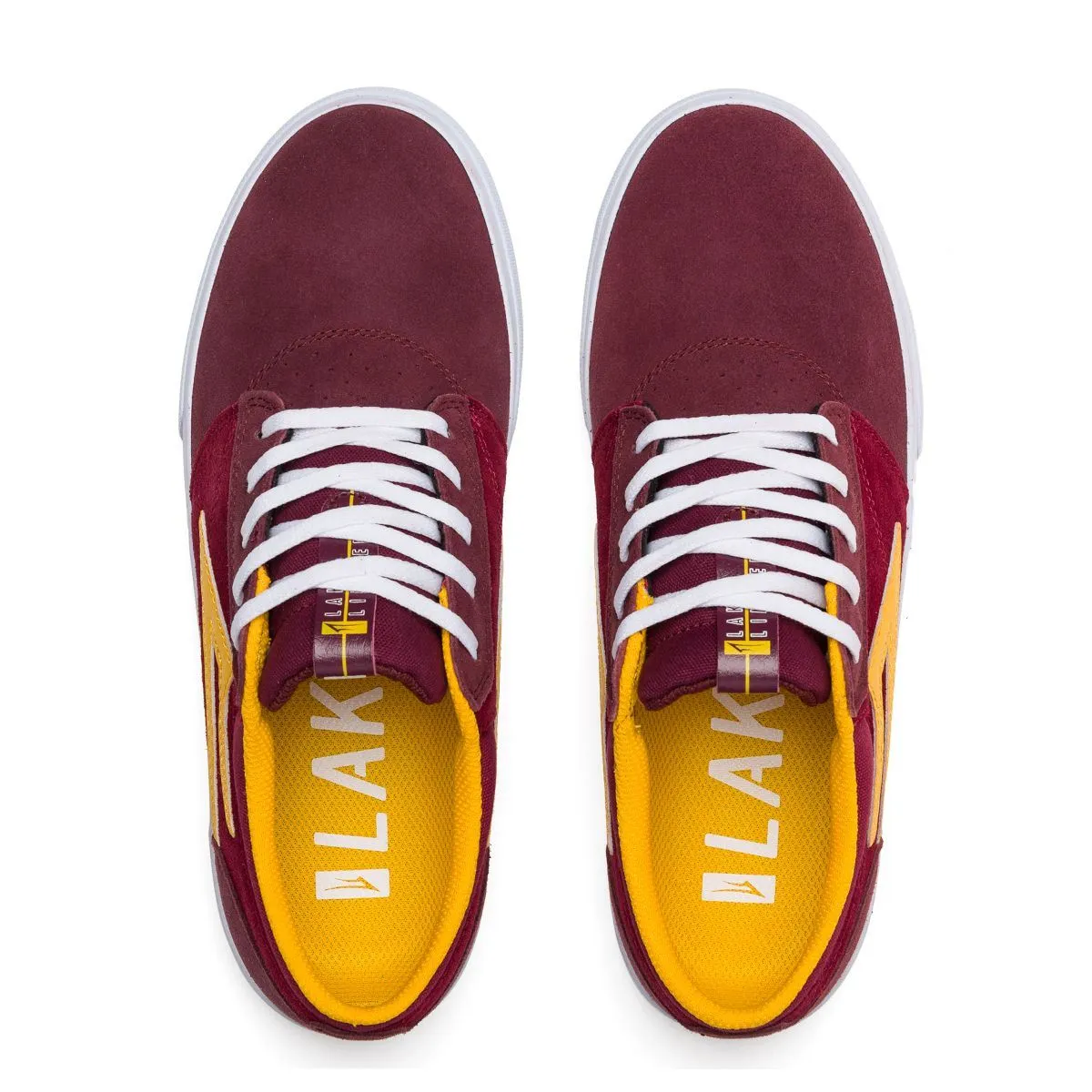 Lakai Griffin Skate Shoes - Burgundy/Cardinal