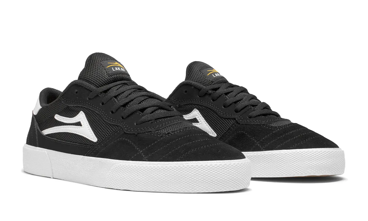 LAKAI SKATE SHOES: GRIFFIN. Black/white Suede. Size 9,9.5