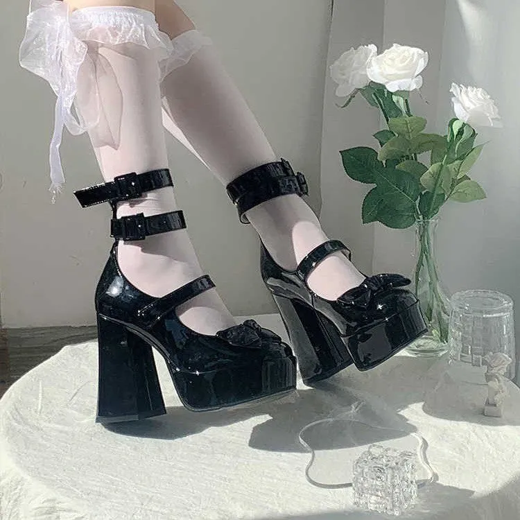 Lolita Killer Strap High-heeled Shoes