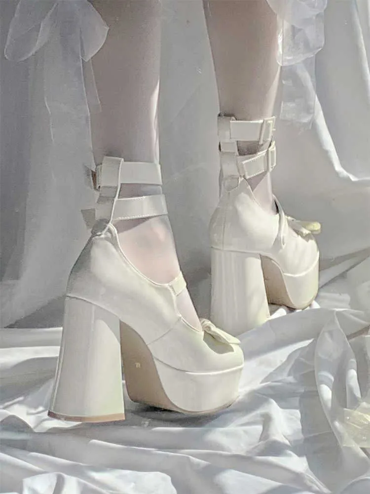 Lolita Killer Strap High-heeled Shoes