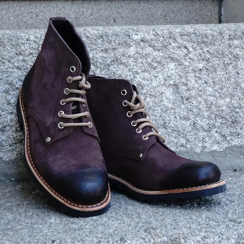 Marão Suede Lace-Up Boots - Brown