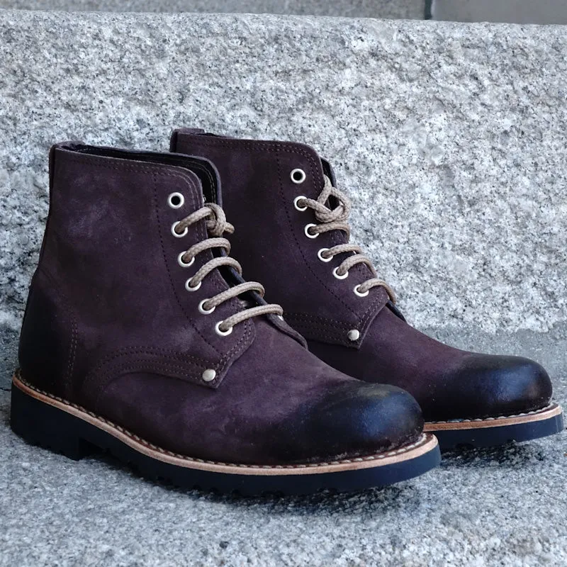Marão Suede Lace-Up Boots - Brown