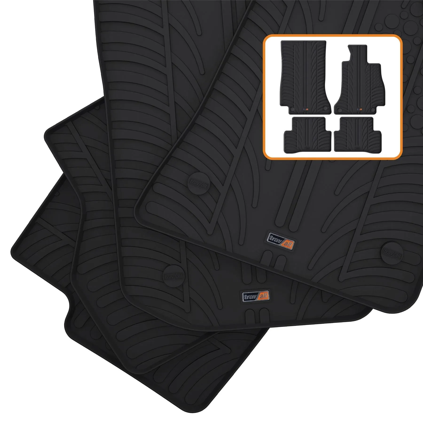 Mercedes C-Class Estate Rubber Car Mats (2018-2021)