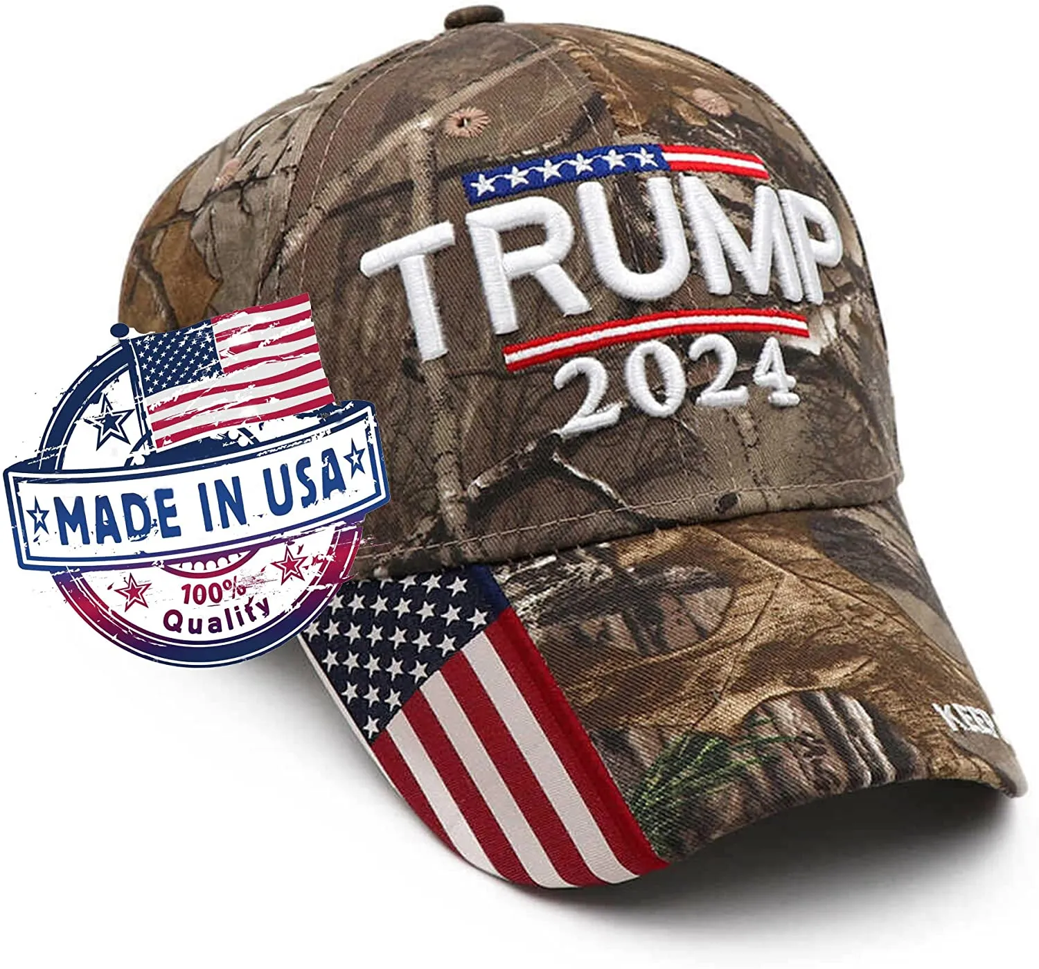 Mossy Oak Camo Trump 2024 Embroidered Baseball Hat