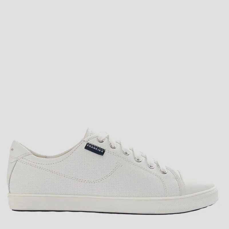 NAT III - WHITE PUNCHED LEATHER