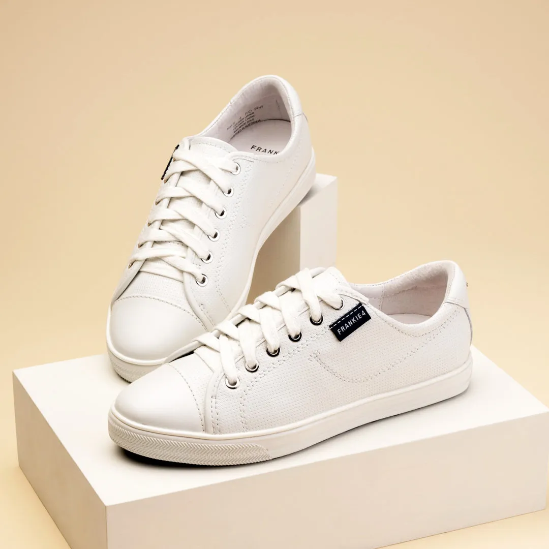 NAT III - WHITE PUNCHED LEATHER