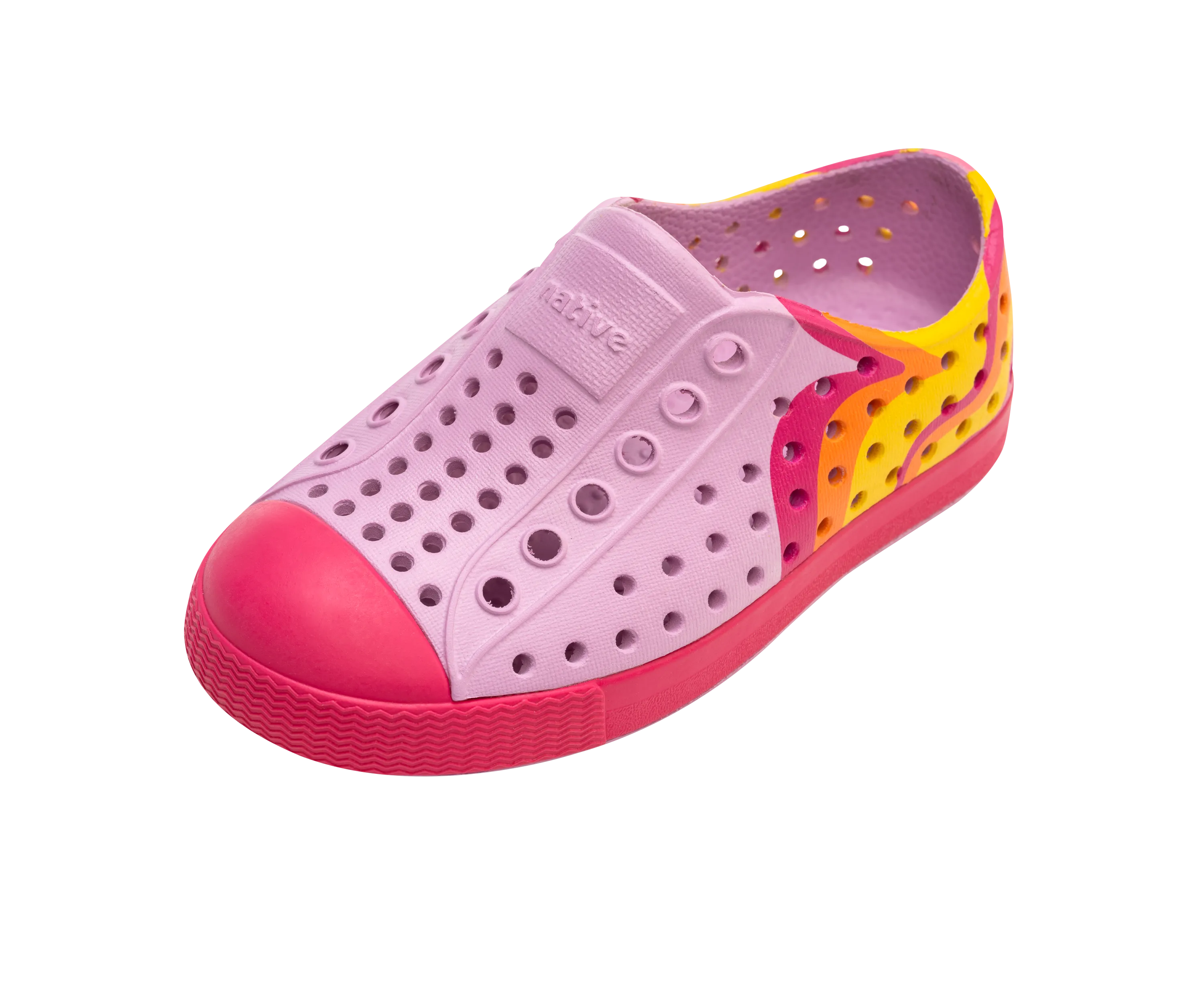 Native Jefferson Block - Chillberry Pink / Radberry Pink / Pink Abstract Block