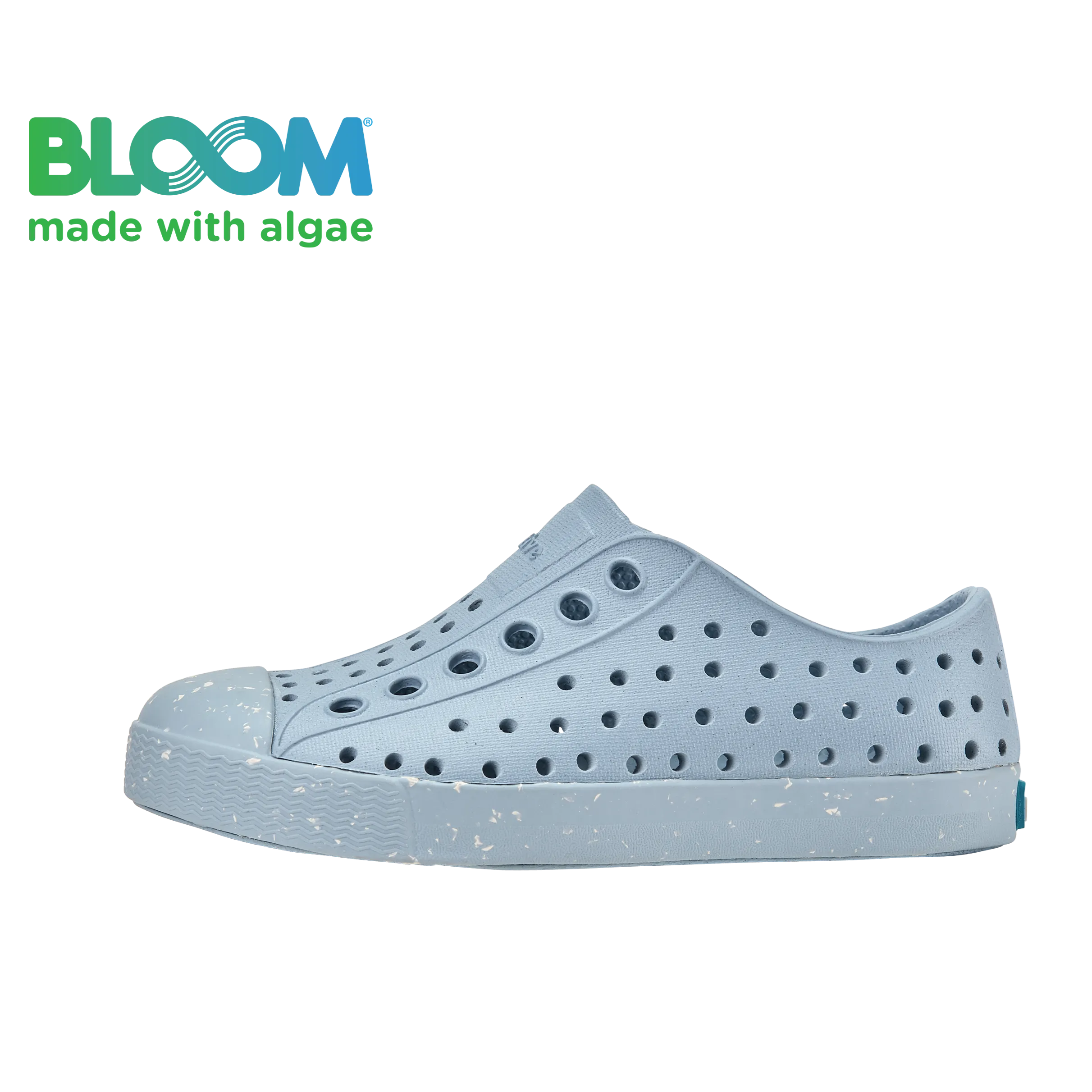 Native Jefferson Bloom Shoes - Alaska Blue/Alaska Blue/ Shell Speckles