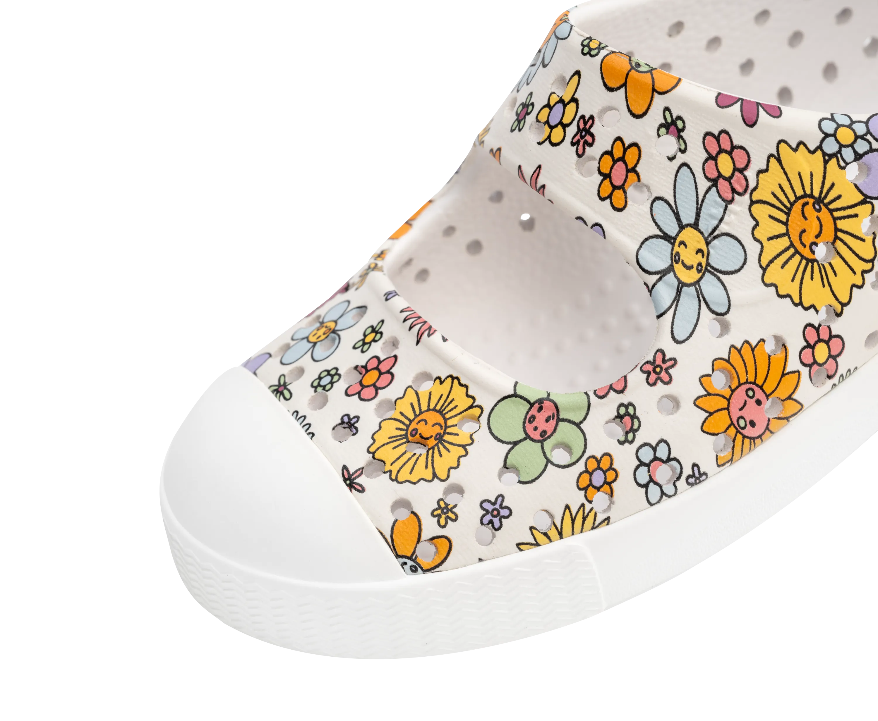 Native Jefferson Juniper Print Shoes - Shell White / Shell White / New Floral