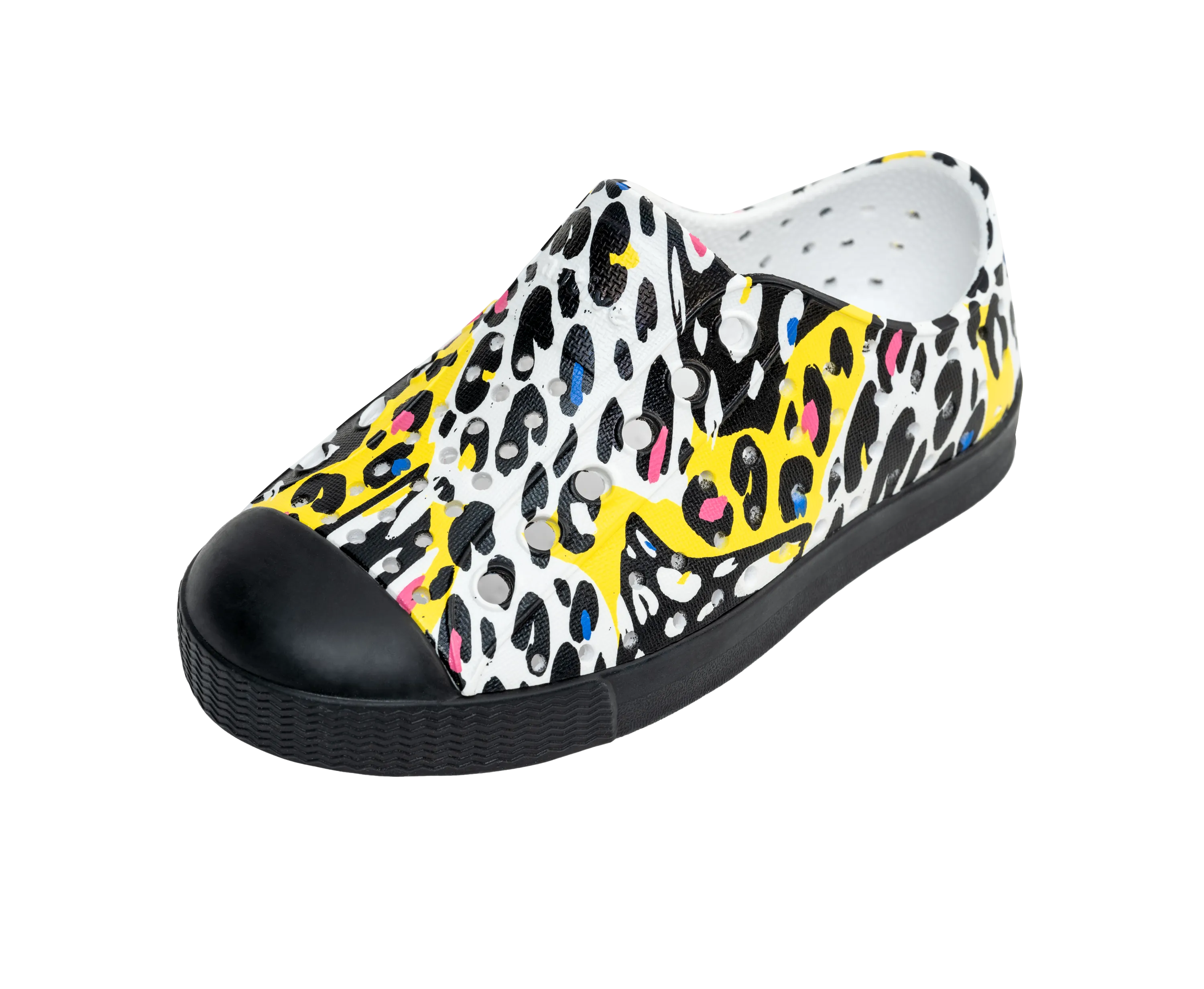 Native Jefferson Print - Shell White/ Jiffy Black/ Crayon Digital Cheetah