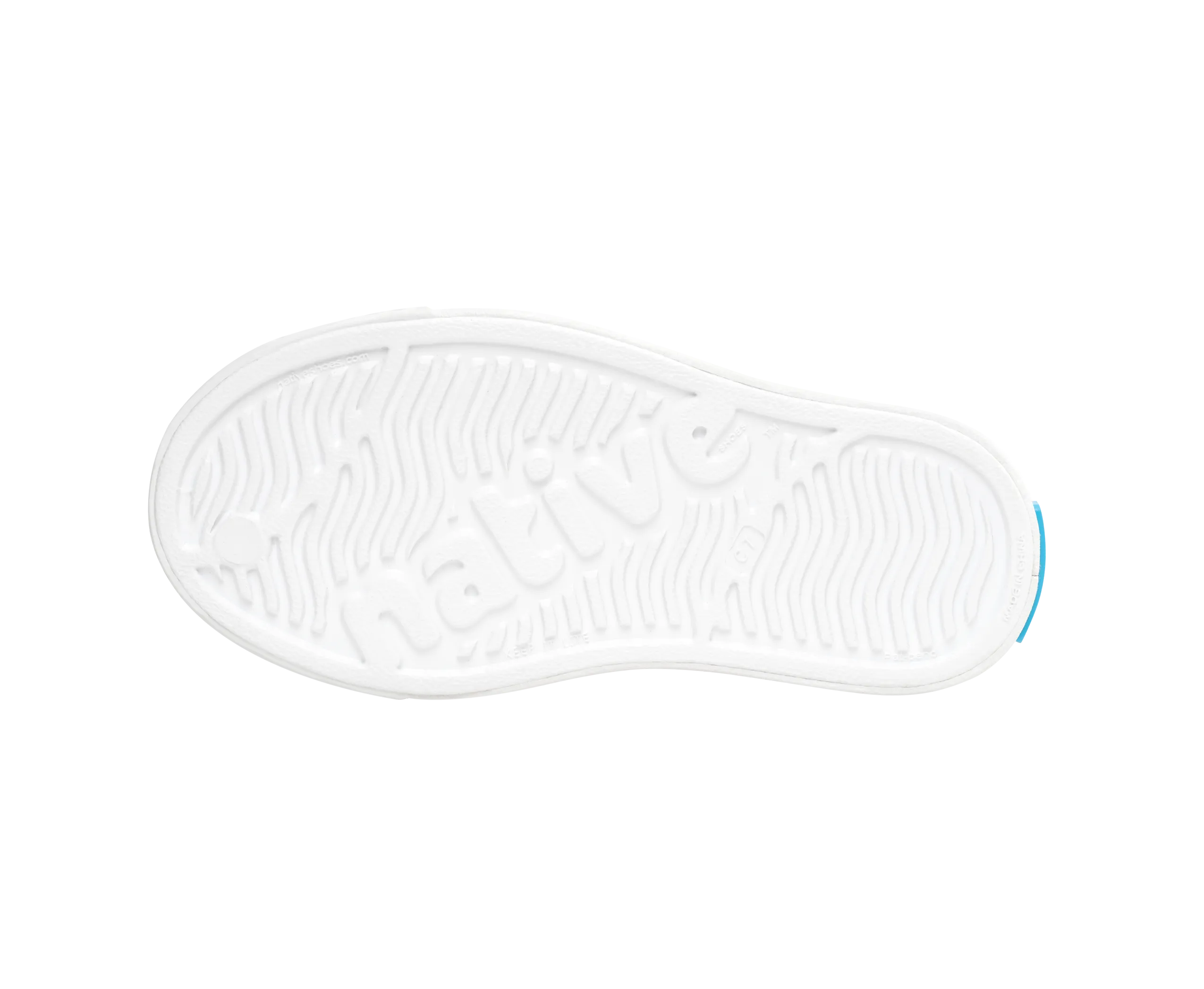 Native Jefferson Print Shoes - Shell White / Shell White / Barely Flax Rainbow