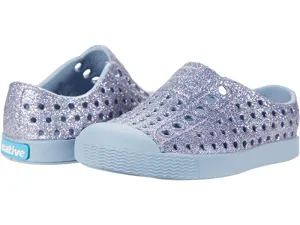 Native Jefferson Shoes in Metallic Bling Alaska Blue : Sizes C4 to J5