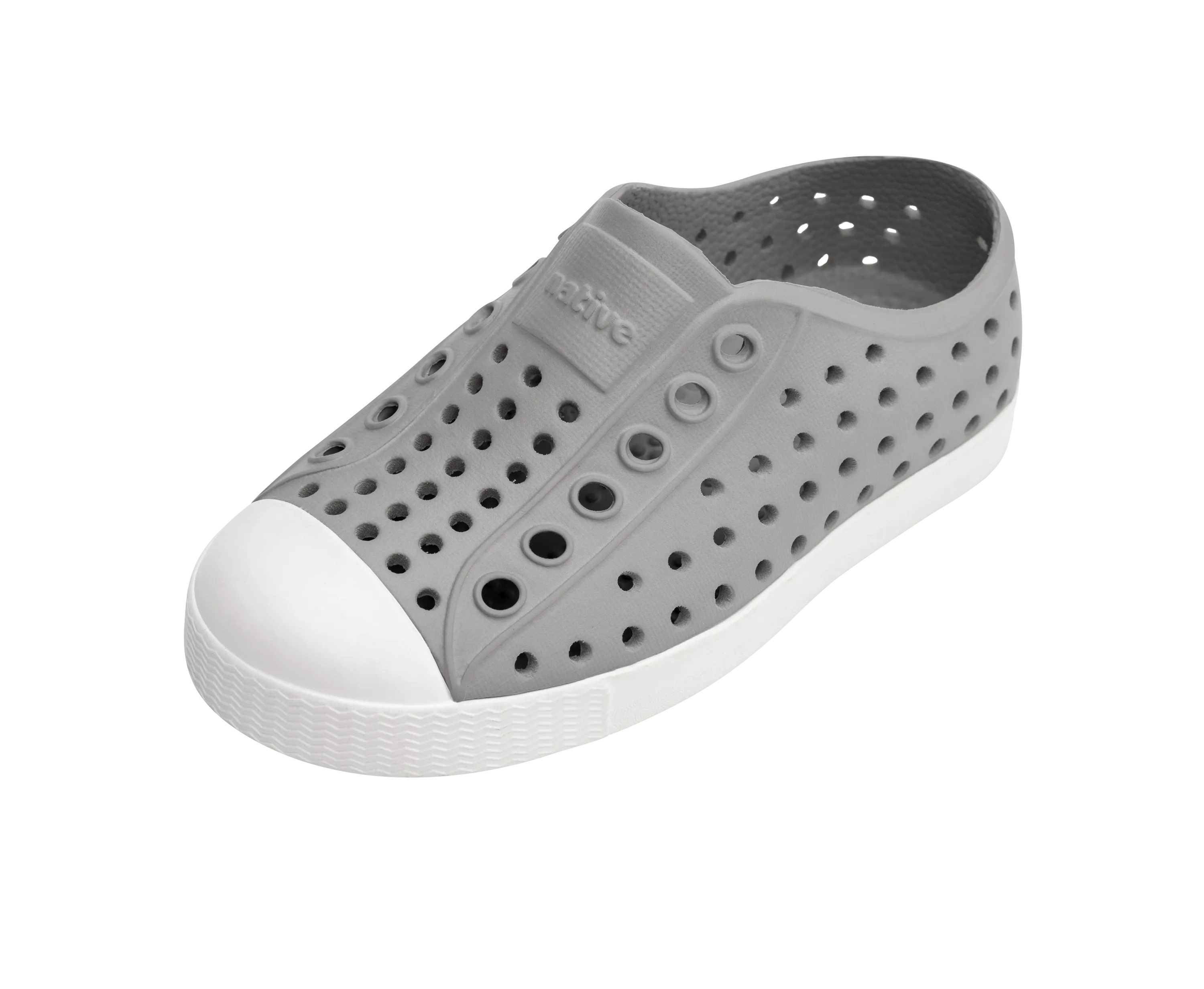 Native Jefferson Shoes - Pigeon Grey / Shell White