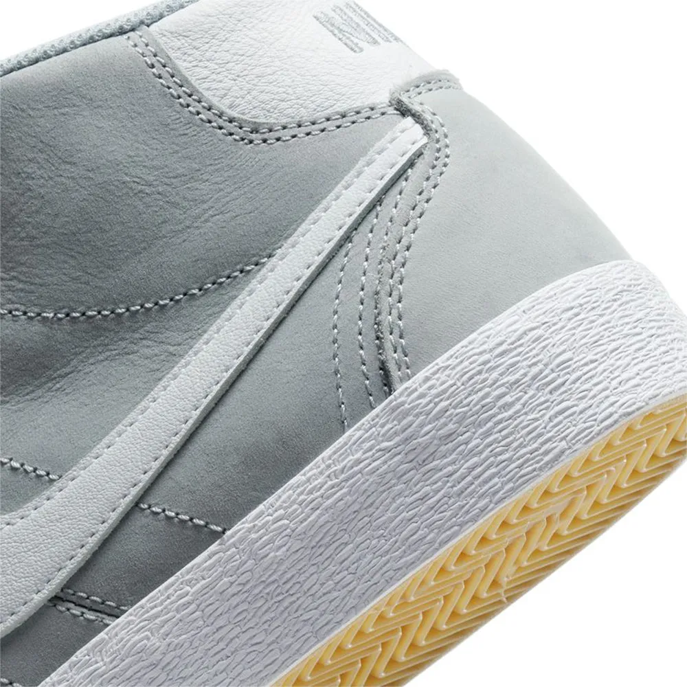 Nike SB Orange Label Bruin High ISO Shoes Wolf Grey/White-Wolf Grey