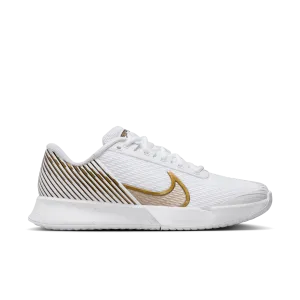 Nike Women's Air Zoom Vapor Pro 2 WMB Shoes in White/Mtlc Gold Grain-Grand Purple
