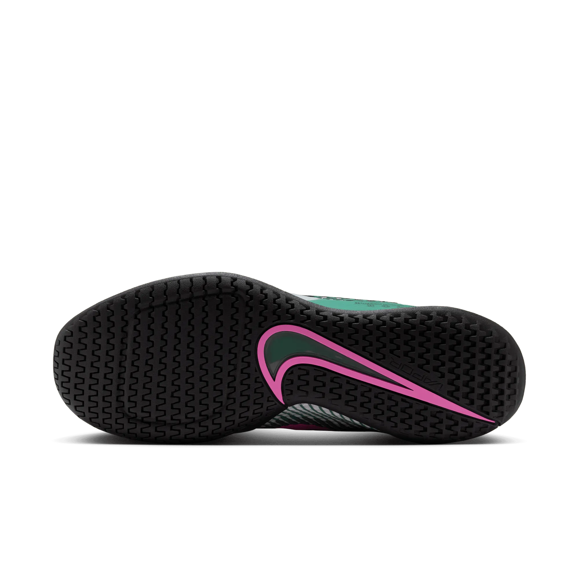 Nike Women's Court Air Zoom Vapor 11 Shoes in WHITE/PLAYFUL PINK-BICOASTAL-BLACK